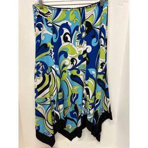 Vintage Y2K Julie Mitchell Urban Whimsical Boho Fairy Indie Grunge Midi Skirt M